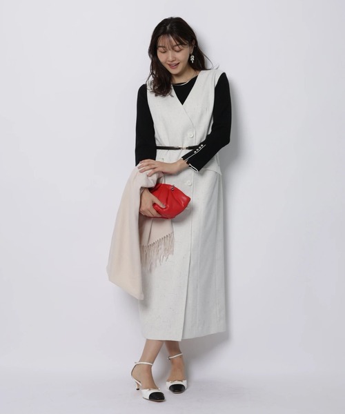 JUSGLITTY（ジャスグリッティー）の「シャイニーボートリブニット（ニット/セーター・レディース・ブラック/ブラック系その他/ブルー系その他3/ホワイト・2）」の19枚目の写真