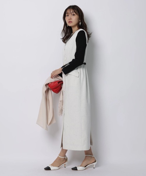 JUSGLITTY（ジャスグリッティー）の「シャイニーボートリブニット（ニット/セーター・レディース・ブラック/ブラック系その他/ブルー系その他3/ホワイト・2）」の20枚目の写真