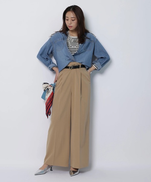 JUSGLITTY（ジャスグリッティー）の「シャイニーボートリブニット（ニット/セーター・レディース・ブラック/ブラック系その他/ブルー系その他3/ホワイト・2）」の12枚目の写真