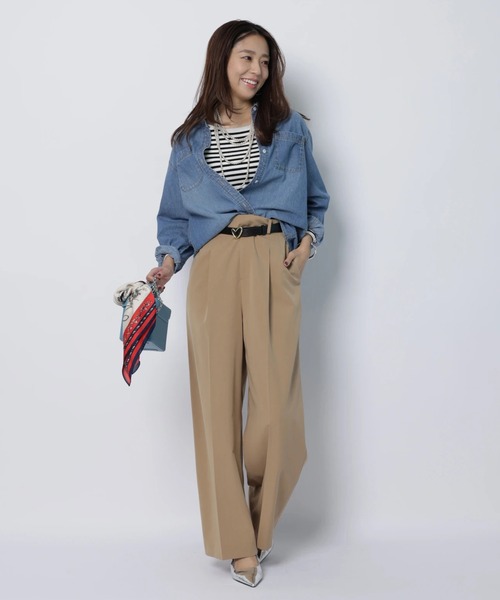 JUSGLITTY（ジャスグリッティー）の「シャイニーボートリブニット（ニット/セーター・レディース・ブラック/ブラック系その他/ブルー系その他3/ホワイト・2）」の13枚目の写真