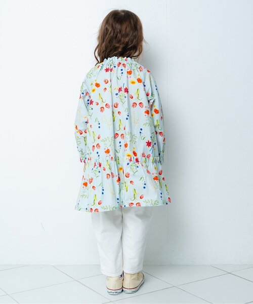 Boribon（ボリボン）の「リボンモチーフココデニムパンツ（デニムパンツ・キッズ・ストライプ/ネイビー/アイボリー・120/110/100/90/80）」の5枚目の写真