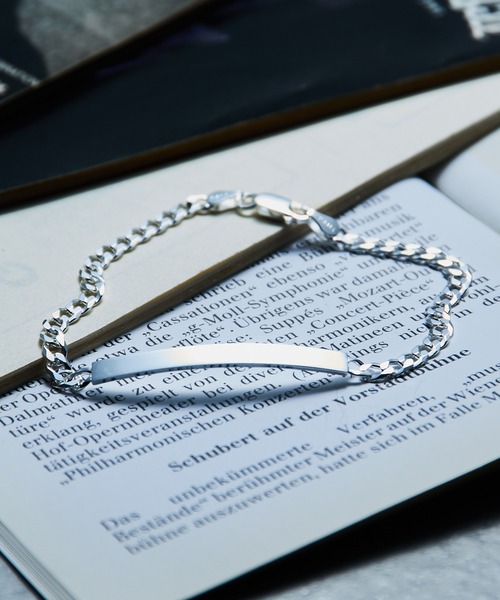 【MAISON CLUB】Plate Chain Bracelet Silver925 / プレートチェーンブレスレット シルバー925 KUN