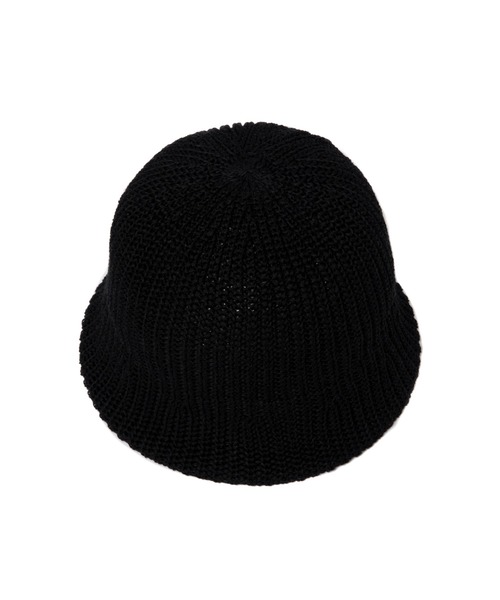 COOTIE PRODUCTIONS（クーティープロダクションズ）の「Knit Crusher Hat（ハット・メンズ・ブラック/カーキブラウン/ブルー系その他・FREE）」の4枚目の写真