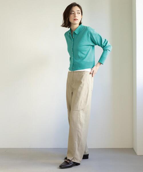 OPAQUE.CLIP（オペークドットクリップ）の「カーブシルエットカラーデニム【洗濯機OK】（デニムパンツ・レディース・ベージュ/ベビーピンク・40/38/42）」の17枚目の写真