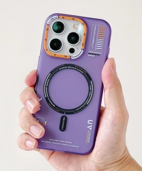 Fun & Daily(ファンアンドデイリー)の「Magsafe対応 Technical iPhone 16 17 Pro ProMax Case / アイフォンケース(スマホケース/カバー・メンズ・パープル/ブラック/ホワイト・iPhone 16 Pro/iPhone 17/iPhone 17 Pro/iPhone 16/iPhone 17 Pro Max/iPhone 16 Pro Max)」の3枚目の写真