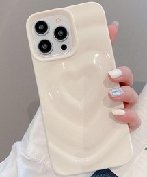 Vini（ヴィニ）の「カプチーノハート iPhoneケース ハートビーム ハートウェーブ iPhone14/iPhone15/iPhone16/iPhone17（スマホケース/カバー）」