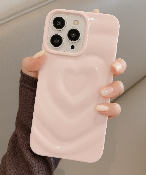 Vini（ヴィニ）の「カプチーノハート iPhoneケース ハートビーム ハートウェーブ iPhone14/iPhone15/iPhone16/iPhone17（スマホケース/カバー・レディース・ピンク/レッド/ブラック/ホワイト/パープル・iPhone 14/iPhone 15/iPhone 16/iPhone 17）」の4枚目の写真