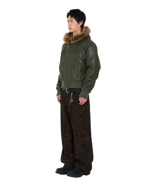 AAKAM(アーカム)の「Python Patterned Denim Pants (Brown)(デニムパンツ・レディース・その他・1/2)」の11枚目の写真