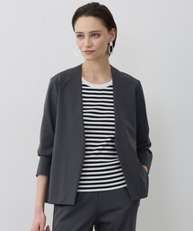 ICB（アイシービー）の「ナイロンストレッチポンチ ノーカラージャケット（ノーカラージャケット）」