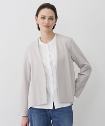 ICB（アイシービー）の「ナイロンストレッチポンチ ノーカラージャケット（ノーカラージャケット）」