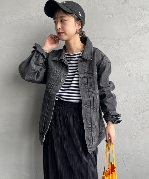 Levi's（リーバイス）の「[LEVI’S/リーバイス] TYPE 1 TRUCKER デニムジャケット（デニムジャケット・レディース・ブラック/ライトインディゴブルー・M/S/L/XL）」の13枚目の写真