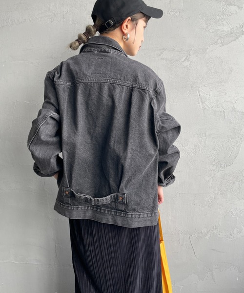 Levi's（リーバイス）の「[LEVI’S/リーバイス] TYPE 1 TRUCKER デニムジャケット（デニムジャケット・レディース・ブラック/ライトインディゴブルー・M/S/L/XL）」の15枚目の写真