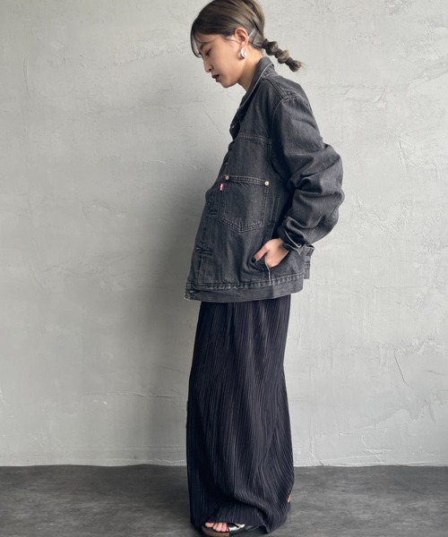 Levi's（リーバイス）の「[LEVI’S/リーバイス] TYPE 1 TRUCKER デニムジャケット（デニムジャケット・レディース・ブラック/ライトインディゴブルー・M/S/L/XL）」の17枚目の写真