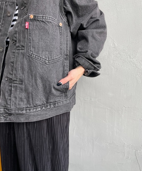 Levi's（リーバイス）の「[LEVI’S/リーバイス] TYPE 1 TRUCKER デニムジャケット（デニムジャケット・レディース・ブラック/ライトインディゴブルー・M/S/L/XL）」の20枚目の写真