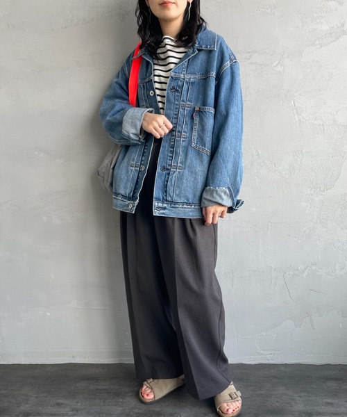 Levi's（リーバイス）の「[LEVI’S/リーバイス] TYPE 1 TRUCKER デニムジャケット（デニムジャケット・レディース・ブラック/ライトインディゴブルー・M/S/L/XL）」の10枚目の写真