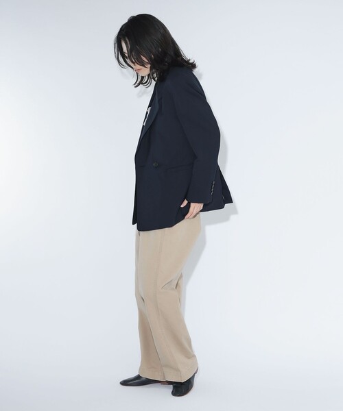 BEAMS BOY（ビームスボーイ）の「maturely / ティー ダブ ダブル ブレステッド ジャケット（テーラードジャケット・レディース・ネイビー/グレー・1/0）」の7枚目の写真