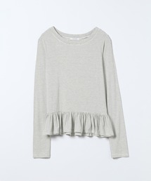 JEANASIS | ヘムフリルLS TEE/643069(Tシャツ/カットソー)
