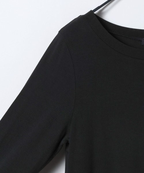 JEANASIS（ジーナシス）の「ヘムフリルLS TEE/643069（Tシャツ/カットソー・レディース・オフホワイト/ホワイト系その他/ブラック・FREE）」の6枚目の写真