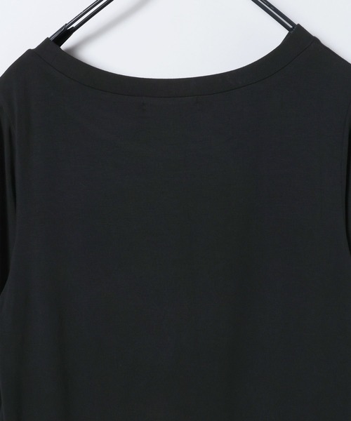 JEANASIS（ジーナシス）の「ヘムフリルLS TEE/643069（Tシャツ/カットソー・レディース・オフホワイト/ホワイト系その他/ブラック・FREE）」の9枚目の写真