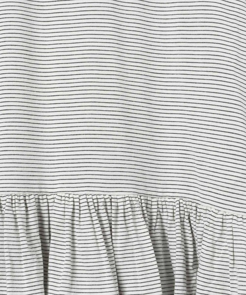 JEANASIS（ジーナシス）の「ヘムフリルLS TEE/643069（Tシャツ/カットソー・レディース・オフホワイト/ホワイト系その他/ブラック・FREE）」の12枚目の写真