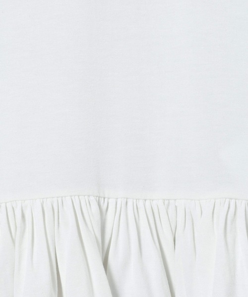 JEANASIS（ジーナシス）の「ヘムフリルLS TEE/643069（Tシャツ/カットソー・レディース・オフホワイト/ホワイト系その他/ブラック・FREE）」の11枚目の写真