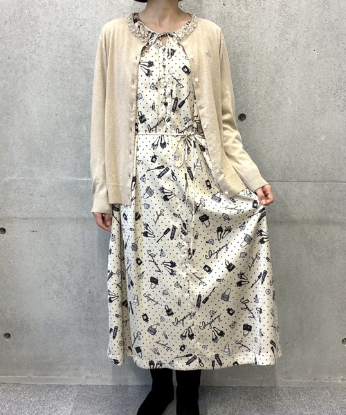 INGEBORG(インゲボルグ)の「ドットコスメpt.ワンピース(ワンピース・レディース・ピンク/ベージュ・FREE)」の1枚目の写真