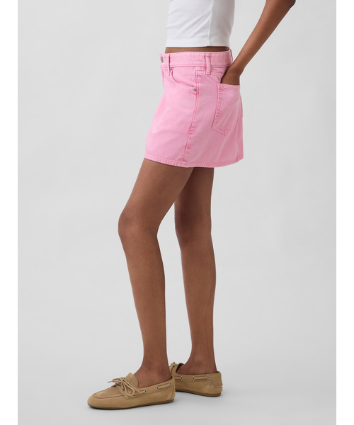 GAP(ギャップ)の「ウルトラソフトデニム ミニスカート(デニムスカート・レディース・ピンク・24/23/25/26/29/28/27)」の9枚目の写真