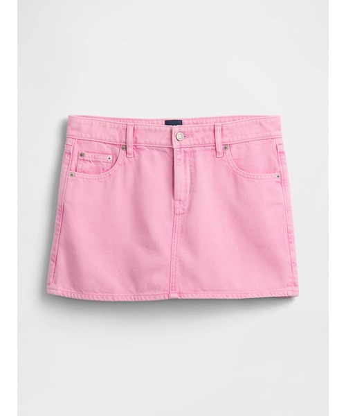 GAP(ギャップ)の「ウルトラソフトデニム ミニスカート(デニムスカート・レディース・ピンク・24/23/25/26/29/28/27)」の5枚目の写真
