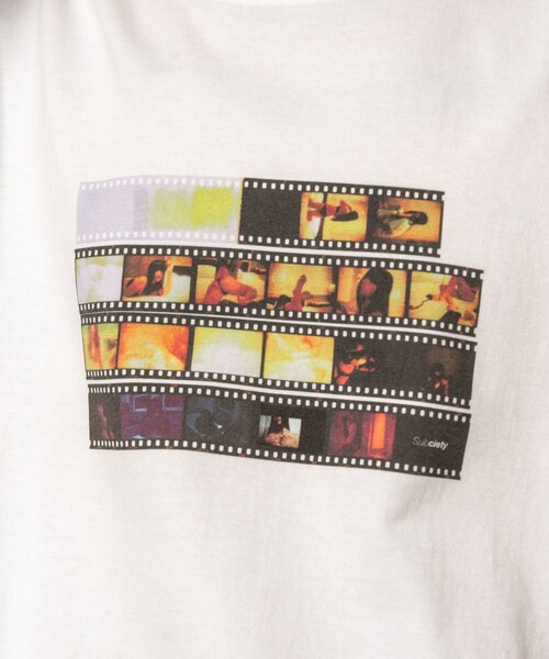 Subciety(サブサエティ)の「Reversal film tee(Tシャツ/カットソー・メンズ・ブラック/ホワイト・SMALL/MEDIUM/LARGE/X-LARGE/XX-LARGE)」の18枚目の写真