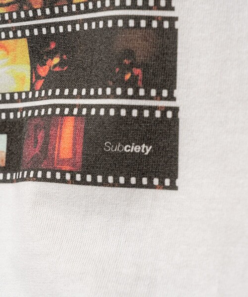 Subciety(サブサエティ)の「Reversal film tee(Tシャツ/カットソー・メンズ・ブラック/ホワイト・SMALL/MEDIUM/LARGE/X-LARGE/XX-LARGE)」の17枚目の写真