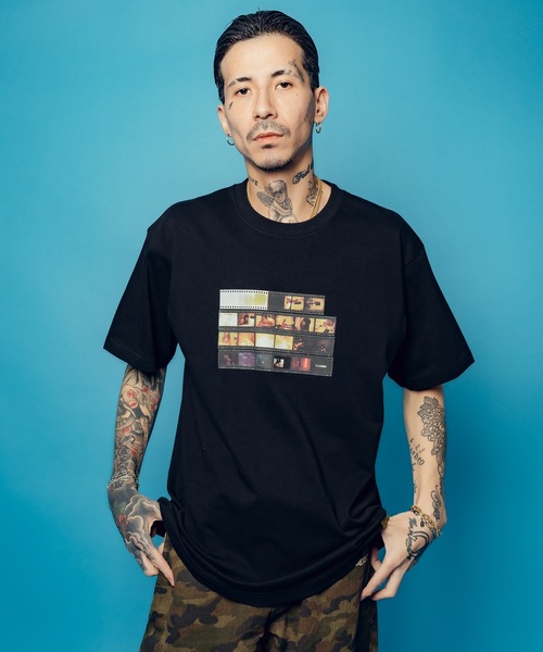 Subciety(サブサエティ)の「Reversal film tee(Tシャツ/カットソー・メンズ・ブラック/ホワイト・SMALL/MEDIUM/LARGE/X-LARGE/XX-LARGE)」の6枚目の写真