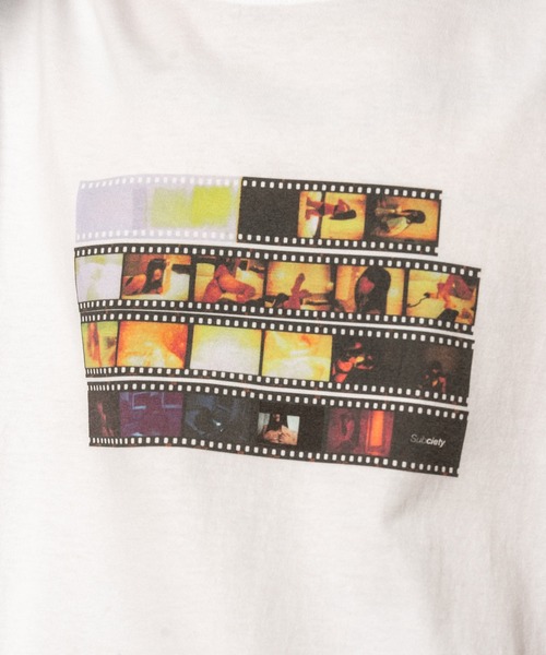 Subciety(サブサエティ)の「Reversal film tee(Tシャツ/カットソー・メンズ・ブラック/ホワイト・SMALL/MEDIUM/LARGE/X-LARGE/XX-LARGE)」の7枚目の写真