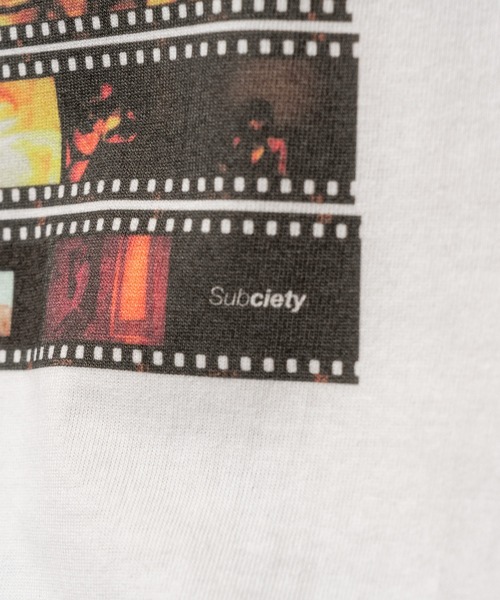 Subciety(サブサエティ)の「Reversal film tee(Tシャツ/カットソー・メンズ・ブラック/ホワイト・SMALL/MEDIUM/LARGE/X-LARGE/XX-LARGE)」の9枚目の写真