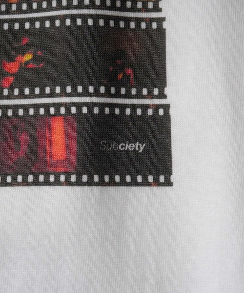 Subciety(サブサエティ)の「Reversal film tee(Tシャツ/カットソー・メンズ・ブラック/ホワイト・SMALL/MEDIUM/LARGE/X-LARGE/XX-LARGE)」の10枚目の写真
