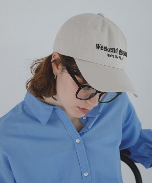 URBAN RESEARCH Sonny Label（アーバンリサーチサニーレーベル）の「WEEKEND GETAWAY CAP（キャップ・レディース・グリーン/ライトグレー/バーガンディー・ONE）」の4枚目の写真