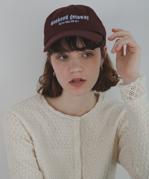 URBAN RESEARCH Sonny Label（アーバンリサーチサニーレーベル）の「WEEKEND GETAWAY CAP（キャップ・レディース・グリーン/ライトグレー/バーガンディー・ONE）」の11枚目の写真
