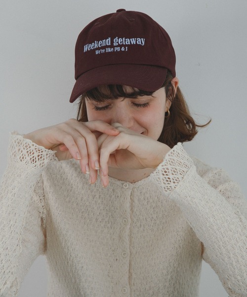 URBAN RESEARCH Sonny Label（アーバンリサーチサニーレーベル）の「WEEKEND GETAWAY CAP（キャップ・レディース・グリーン/ライトグレー/バーガンディー・ONE）」の12枚目の写真