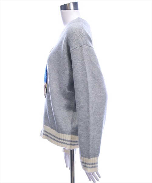 clear（クリア）の「ベアワッペンニットトップス[アニマル柄 ガーリー]≪新作≫（ニット/セーター・レディース・アイボリー/杢グレー・F）」の14枚目の写真