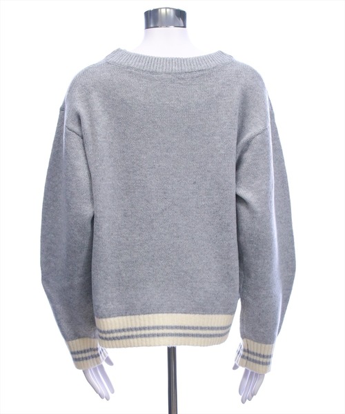 clear（クリア）の「ベアワッペンニットトップス[アニマル柄 ガーリー]≪新作≫（ニット/セーター・レディース・アイボリー/杢グレー・F）」の16枚目の写真