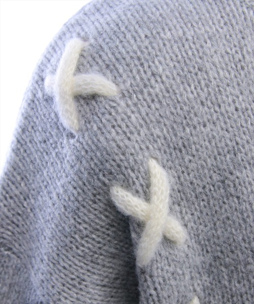 clear（クリア）の「ベアワッペンニットトップス[アニマル柄 ガーリー]≪新作≫（ニット/セーター・レディース・アイボリー/杢グレー・F）」の19枚目の写真