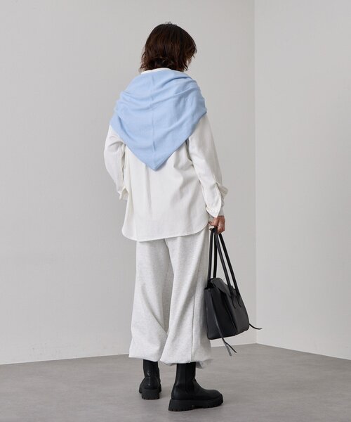 RIVE DROITE（リヴドロワ）の「【A・MONN(アモン)】WIDE SWEAT PANTS（スウェットパンツ・レディース・ネイビー/ライトグレー・38/36）」の6枚目の写真