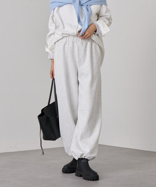 RIVE DROITE（リヴドロワ）の「【A・MONN(アモン)】WIDE SWEAT PANTS（スウェットパンツ・レディース・ネイビー/ライトグレー・38/36）」の7枚目の写真