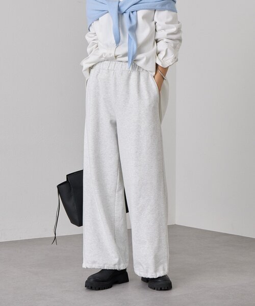RIVE DROITE（リヴドロワ）の「【A・MONN(アモン)】WIDE SWEAT PANTS（スウェットパンツ・レディース・ネイビー/ライトグレー・38/36）」の11枚目の写真
