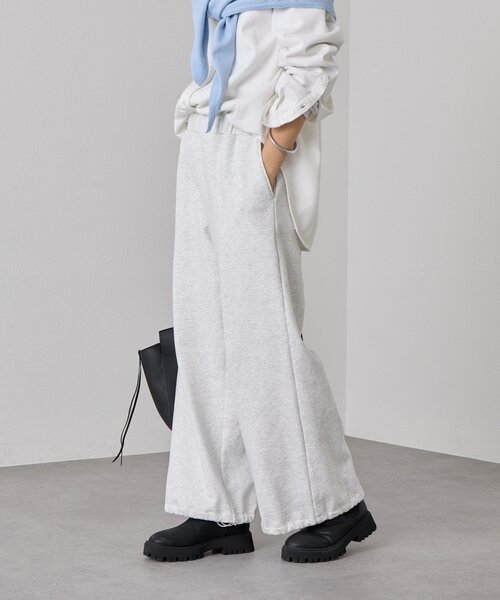 RIVE DROITE（リヴドロワ）の「【A・MONN(アモン)】WIDE SWEAT PANTS（スウェットパンツ・レディース・ネイビー/ライトグレー・38/36）」の12枚目の写真