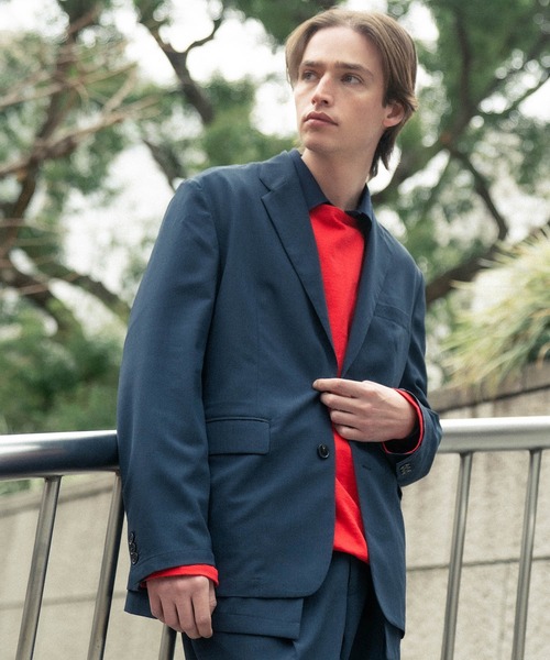 ADAM ET ROPE'(アダムエロペ)の「【COVEROSS/カバロス】テーラードジャケット×イージースラックス セットアップ(セットアップ・メンズ・ネイビー/ブラック/カーキ・S/M/L)」の11枚目の写真