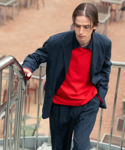 ADAM ET ROPE'(アダムエロペ)の「【COVEROSS/カバロス】テーラードジャケット×イージースラックス セットアップ(セットアップ・メンズ・ネイビー/ブラック/カーキ・S/M/L)」の12枚目の写真