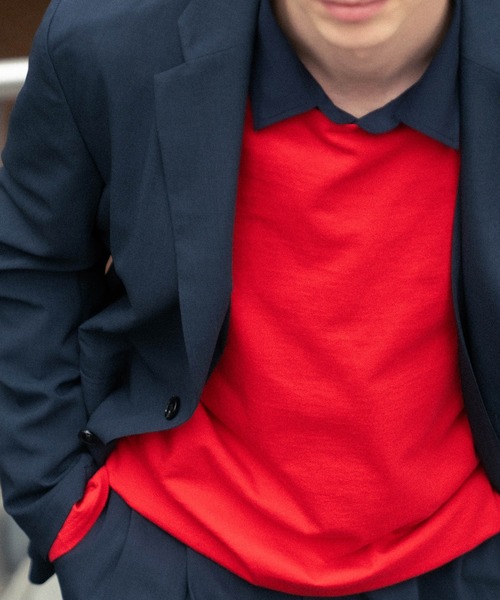 ADAM ET ROPE'(アダムエロペ)の「【COVEROSS/カバロス】テーラードジャケット×イージースラックス セットアップ(セットアップ・メンズ・ネイビー/ブラック/カーキ・S/M/L)」の13枚目の写真