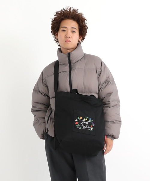 Manhattan Portage（マンハッタンポーテージ）の「PUMPHOUSE SHOULDER BAG COMBED COTTON GABARDINE DPL（ショルダーバッグ・レディース・ブラック・MEDIUM）」の14枚目の写真