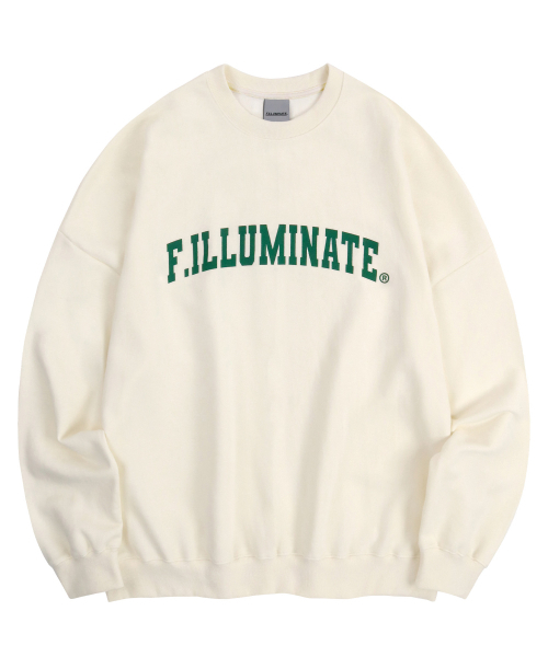 F.ILLUMINATE（フィルミネイト）の「[FW]オーバーフィットアーチロゴスウェットシャツ - クリーム（スウェット・メンズ・その他・S/L/XL）」の2枚目の写真
