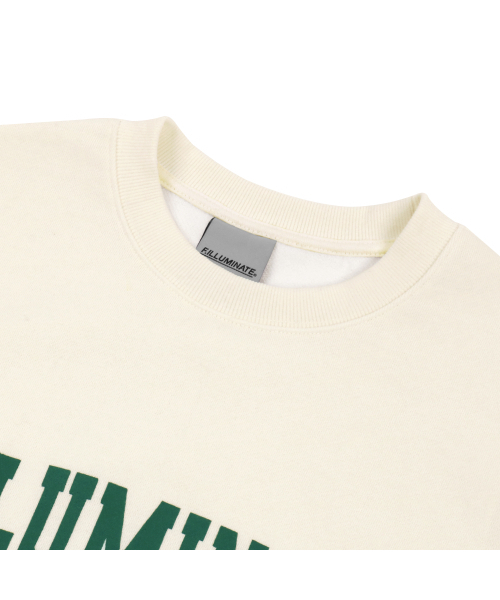 F.ILLUMINATE（フィルミネイト）の「[FW]オーバーフィットアーチロゴスウェットシャツ - クリーム（スウェット・メンズ・その他・S/L/XL）」の4枚目の写真